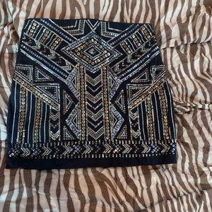 Sequin Mini Skirt